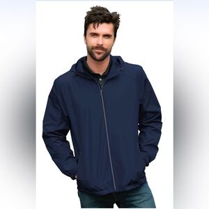 Men’s Vantage Waterproof Full Zip Hooded Jacket Navy S